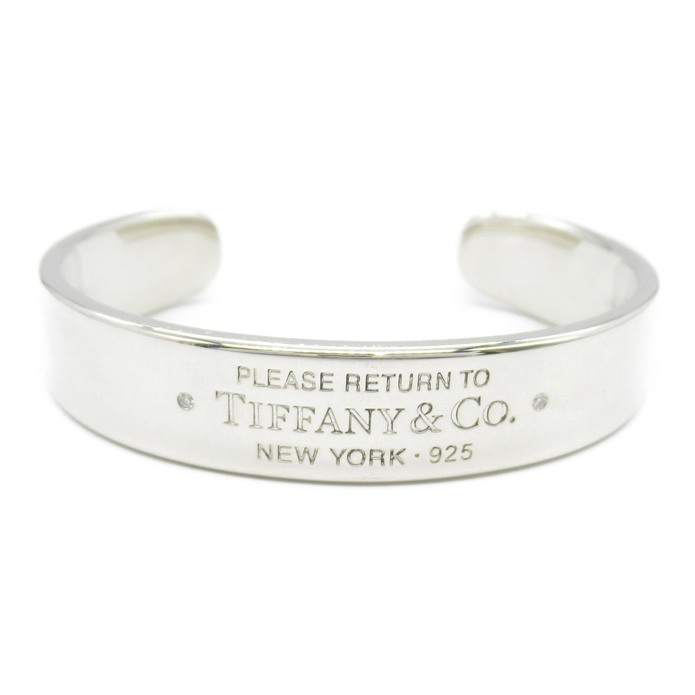 Tiffany Co Return to Tiffany Narrow Cuff Bangle Accessory Silver Diamonds